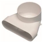 Aldes - Coude mixte - vertical - équivalent Ø125mm - 60x200 (conduit rigide plastique mi - 11023975