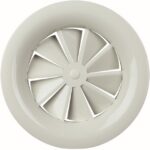 Aldes - Diffuseur à jet hélicoïdal fixe rond SF861 - acier - Ø160mm - 11051106
