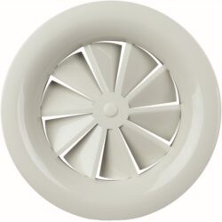 Aldes - Diffuseur à jet hélicoïdal fixe rond SF861 - acier - Ø160mm - 11051106
