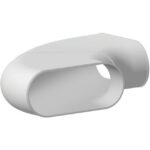 Aldes - Optiflex - Coude - 90° - ovale - vertical - blanc - 11091859