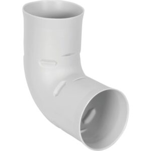 Coude circulaire 90 degrés blanc Ø90 mm pour conduit de ventilation