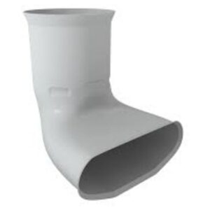 Aldes - Optiflex - Raccord mixte coudé ovale/circulaire - Ø90mm - 11091897