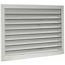 Aldes - Petite grille extérieure renforcée AG638 - 600x600 - aluminium - 11052015