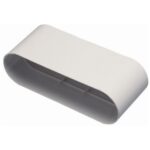 Aldes - Raccord droit - équivalent Ø125mm - 60x200 (conduit rigide plastique minigaine) - 11023970