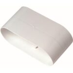 Aldes - Raccord droit - équivalent Ø80mm - 40x100 (conduit rigide plastique minigaine) - 11023017