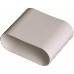 Aldes - Raccord mâle - LG80mm - équivalent Ø80 - 40x100 (conduit rigide plastique miniga - 11023082