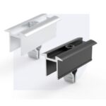 Allimex - Pince centrale 30-40mm aluminium blanc - 1AHM32KK003