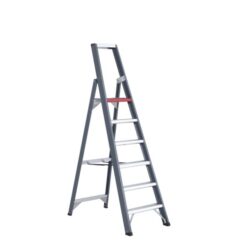 Détails visibles de Escabeau simple accès 6 marches 3,4 m EN131 pour Escabeaux