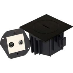 Arpi by Lithoss - Floor socket IP66 - Radio/Tv Black Stainless Steel Brushed - AR7165918