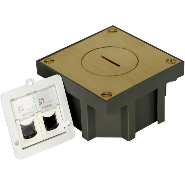 Arpi by Lithoss - Prise de sol laiton 2 x RJ45 cat 6 UTP - IP64 - AR6162606 Arpi by Lithoss - Prise de sol laiton 2 x RJ45 cat 6 UTP - IP64 - AR6162606
