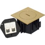 Arpi by Lithoss - Prise sol IP66- 2 x RJ45 cat6UTP-Laiton - AR7162606
