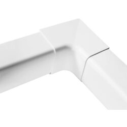 Angle intérieur blanc pur pour goulotte 110x75 mm raccord d angle intérieur