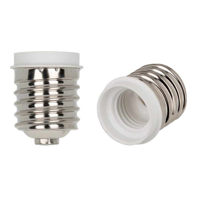 BAILEY Adaptateur douille E40 E27 Adaptateur de douille E40 vers E27 à culot métallique fileté et intérieur blanc