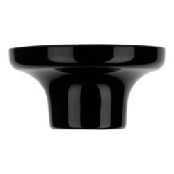 Détails visibles de Plafonnier porcelaine noir E27 classe 2 max 60W pour Plafonniers