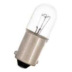 Ampoule miniature BA9s T10x28 24 30V 2W claire culot baïonnette métallique