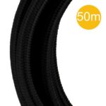 Câble textile noir 2×0,75 mm² cuivre 2 conducteurs 50 m