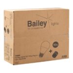 BAILEY - Combi boite 10x douille E27 + 10x 10W 2700K A60 806lm - 143099