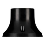 BAILEY - Douille E27 Thermoplastique Noir Monté en surface Droite Applique murale 83x57mm - 141124