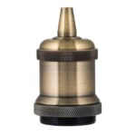 BAILEY - Douille alu E27 Gaine bronze antique et serre-câble M10 filetage creux Kit compl - 139692