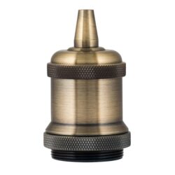 BAILEY - Douille alu E27 Gaine bronze antique et serre-câble M10 filetage creux Kit compl - 139692