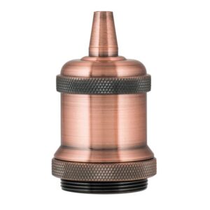 BAILEY - Douille alu E27 Gaine cuivre antique et serre-câble M10 filetage creux Kit compl - 139695