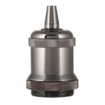 BAILEY - Douille alu E27 Gaine noir et serre-câble M10 filetage creux Kit complet CLII M - 139693