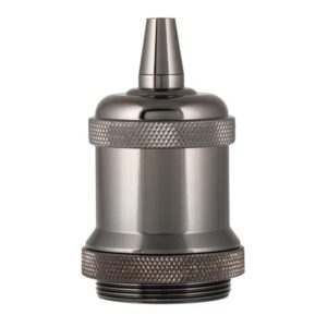 BAILEY - Douille alu E27 Gaine noir et serre-câble M10 filetage creux Kit complet CLII M - 139693