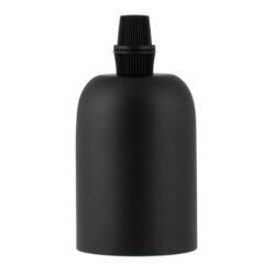 BAILEY - Douille en alu E27 Noir mat Gaine noire et serre-câble M10 filetage creux Kit - 139700