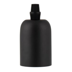 BAILEY - Douille en alu E27 Noir mat Gaine noire et serre-câble M10 filetage creux Kit - 139700
