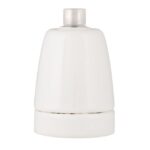 BAILEY - Douille en porcelaine E27 Blanc serre-câble plastique transparent CLII Max 60W - 139704