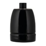 BAILEY - Douille en porcelaine E27 Noir serre-câble plastique noir CLII Max 60W - 139706
