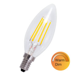 BAILEY - LED Filament C35 E14 240V 4W 3000-2200K Dim-to-Warm - 80100040291