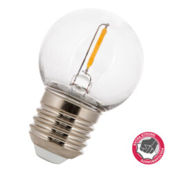 BAILEY - LED Filament Safe Sphérique G45 E27 1W 2700K Clair 80lm Anti-brise Polycarb - 141885