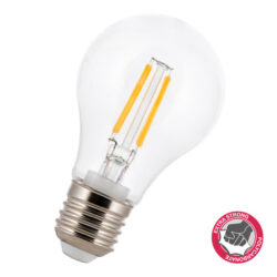 Détails visibles de Ampoule LED filament A60 E27 4W 2700K anti-brise pour Ampoules LED