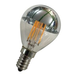 BAILEY - LED Filament Sphérique G45 E14 3W 2700K Calotte Argentée Clair 350lm - 80100037529