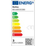 BAILEY - LED Filament Sphérique G45 E27 3W 2700K Clair 350lm (32W) 360D 45x75mm - 80100035380 – Image 3