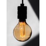 Ampoule LED globe G95 E27 4W 1800K verre ambré filament doré