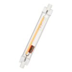Ampoule LED R7s 118 mm 7W 2700K verre transparent