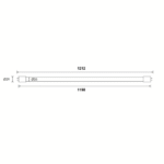 BAILEY - LED T8 1200 G13 22W Meat Red EM+AC - 141882 – Image 9