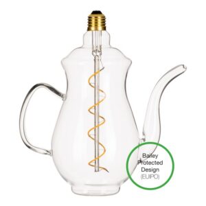 BAILEY - LED Teapot Chai Clear E27 4W 2200K - 142443