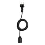BAILEY - Lampe suspension Extérieur IP44 E27 Noir 5M Câble en caoutchouc 2x1.0mm2 - 143002