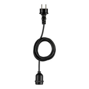 BAILEY - Lampe suspension Extérieur IP44 E27 Noir 5M Câble en caoutchouc 2x1.0mm2 - 143002