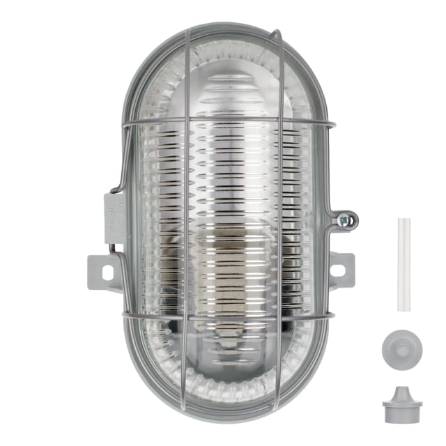 BAILEY - RoBust Bulkhead E27 Oval Large Grey 100W - 145970 BAILEY - RoBust Bulkhead E27 Oval Large Grey 100W - 145970