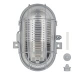 BAILEY - RoBust Bulkhead E27 Oval Small Grey IP44 60W - 145969