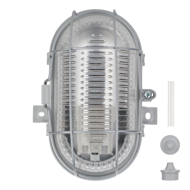BAILEY Hublot ovale extérieur gris Hublot ovale extérieur gris E27 IP44 60W avec grille de protection
