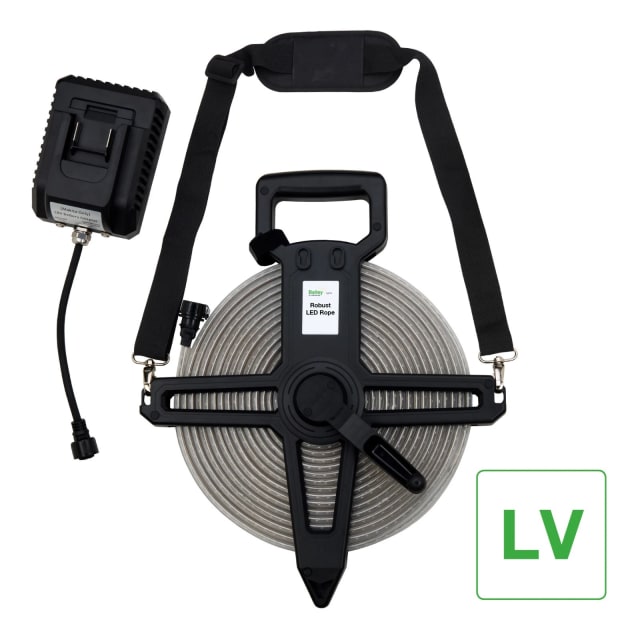 BAILEY Cordon lumineux LED 10 m Cordon lumineux LED 10 m enrouleur portable avec boîtier d alimentation et marquage LV