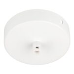 BAILEY - Rosace en Métal Blanc 100x25mm serre-câble plastique blanc - 139703