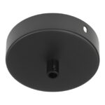 BAILEY - Rosace en Métal Noir 100x25mm serre-câble plastique noir - 139701