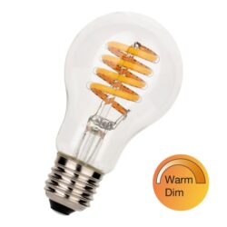 Ampoule LED filament E27 A60 claire 6,2W 460lm dimmable
