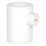 BAILEY - Serre-câble plastique droite blanc + vis blanche